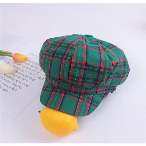 Cai Xu Kun Celebrity Inspired Hat Mens Korean-style Pattern Octagonal Cap Womens Retro Artistic Beret