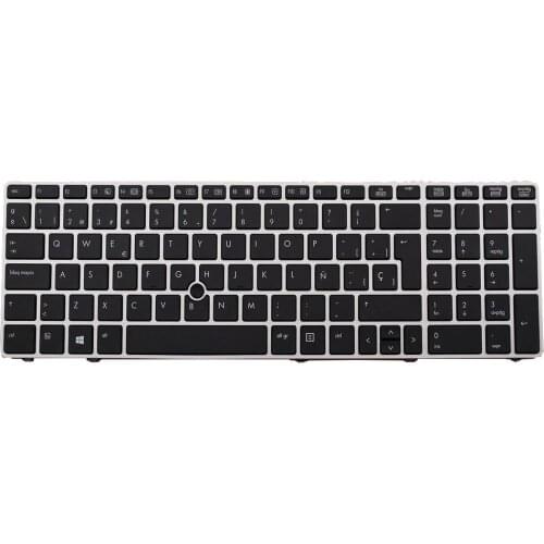 Black Spanish Keyboard for HP EliteBook 8560p 8570P 8560B 6560b 6565b 6560P Laptop Replacement Keyboards