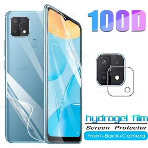 Appo a15s hydrogel film front back screen protectors for oppo a15s a15 s a 15s 15a 6.52'' protective film oppoa15s camera glass