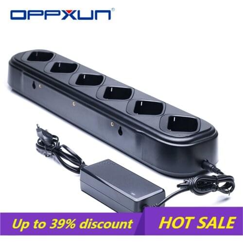 Multi-Functional Charger AC/DC Adapter 6-Way Rapid Charging For Baofeng UV-5R F8HP BF-F9 F8HP UV-5RB UV-5RE UV-5R UV-5RA Radios