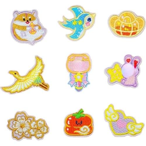 Cartoon Bird Rabbit Iron On Patches Sewing Embroidered Applique for Jacket Clothes Stickers Badge DIY Apparel Accessories
