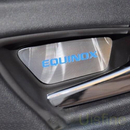 Inner door bowl stickers interior handle decoration stickers car Accessories For Chevrolet Equinox 2017 2018 2019