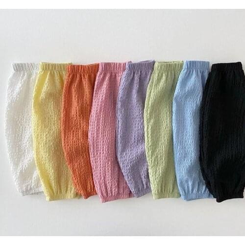 NILANCEL 2021 Summer New Kids Clothes Korean Solid Infant Pants Pure Loose Toddle Outwears for Boys and Girls