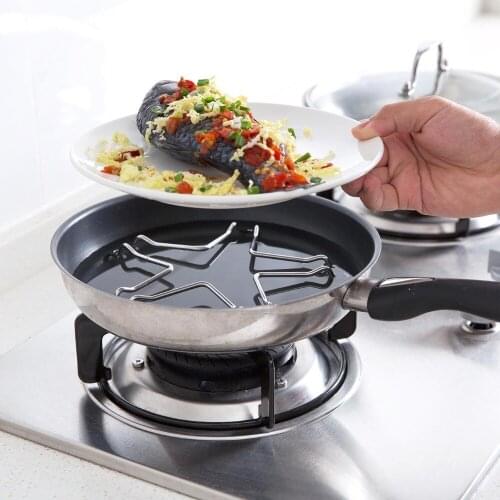 OTHERHOUSE Stainless Steel Steamer Kitchen Cookware Steamer Rack Insert Stock Cooking Steaming Stand Kitchen Heating Supplies