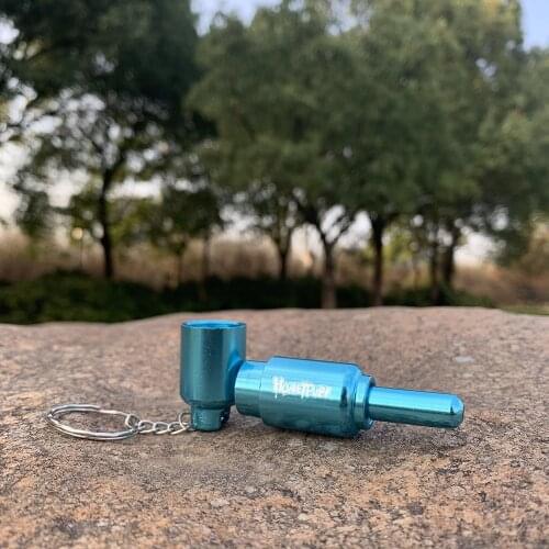 Pendant Gas Tank Keychain Smoking Pipes Portable Metal Pipe Appearance Pipe for Smoking Tobacco Herb Gift Weed Accessories