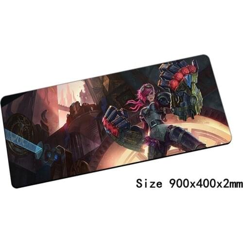 Custom Vi mouse pad 90x40cm pad mouse lol notbook computer mousepad Piltover Enforcer gaming padmouse gamer laptop mouse mats