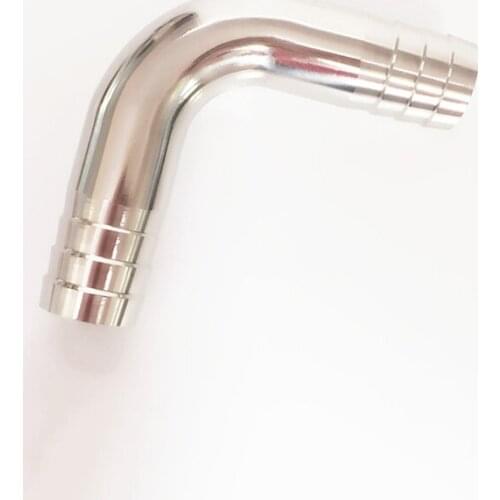 4" 102mm OD Hose Barb 304 Stainless Steel Sanitary 90 Degree Elbow Pipe Fitting For Home Brew Homebrew Wine Beer Brewing