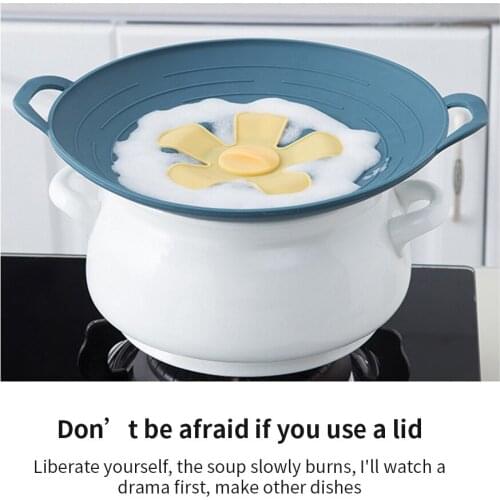 Silicone Lids Silicone Cover Kitchen Gadgets Silica Gel Spill-Proof Pot Cover Silicone Cover Household Anti-Overflow Dust Cover