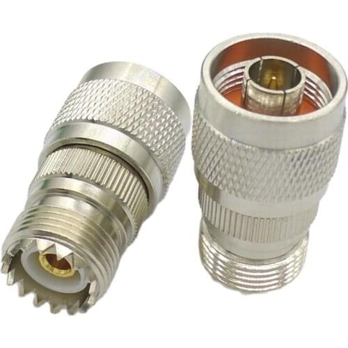 SL16 UHF Female to N type Male M type to N type Coaxial RF Connector N-UHF RF Adapter 4pcs/lot