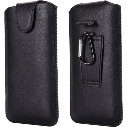 Universal Holster Belt Leather Case, Ultra-thin Waist Bag 4.7-6.7 inch For iPhone, Samsung, Huawei, Xiaomi, LG Smart Phones, etc