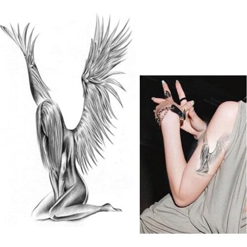 Temporary Tattoo Body Art Sleeve Arm Flash Tattoo Sticker 12*20cm Waterproof Tattoo Henna Fake Tatoo Sticker AX71