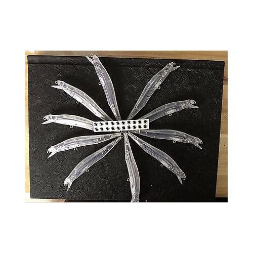 10pcs Unpainted Minnor Fishing Lure Body 4 1/2 Inch 1/3 OZ Blank lures JS#246