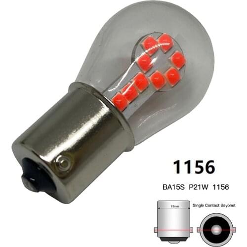 10pcs S25 1156 BA15S Led 1157 BAY15D P21W/5W Car Brake Light Bulb Auto Vehicle Lamp Yellow/red/white Car Accessories 12V