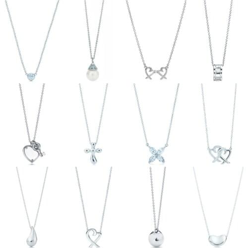 10 XL TFB TTFF Rllen Original 925 Pure Silver Aiye Seed Water Drop Model DIY Necklace Pendant Gift Jewelry Wholesale