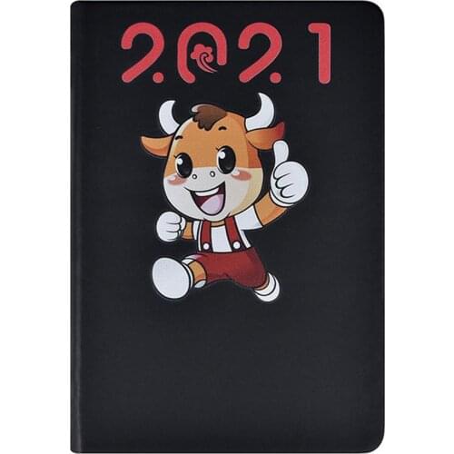 2021 Cartoon Cover Planner Notebook To Do List Student Stationery Notepad School Office Supply Reusable Portable Diary Kids Gife