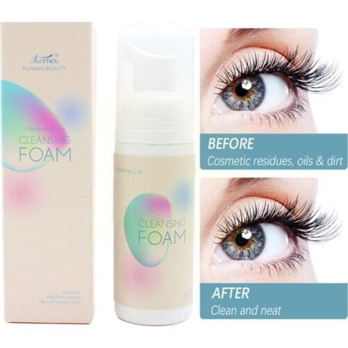 60ml Eyelash Extensions Brush Shampoo Kit Strawberry Shampoo Cleansing Eyelash Eyelashes Flavour Grafting Foam Gentle U8F0