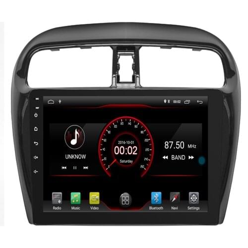 9"2.5D Car DVD Multimedia player For Mitsubishi mirage attrage 2012-2018 2din Android 10 Radio Tape Recorder Navigation GPS