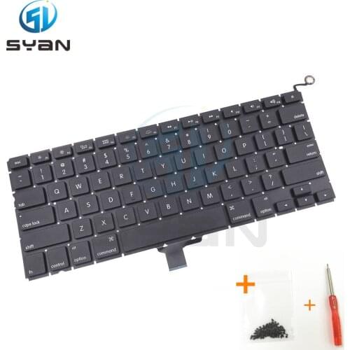 A1278 keyboard for Macbook pro 13.3 inches laptop MC700 MC724 MD101 MD 102 keyboards Brand New 2008-2012