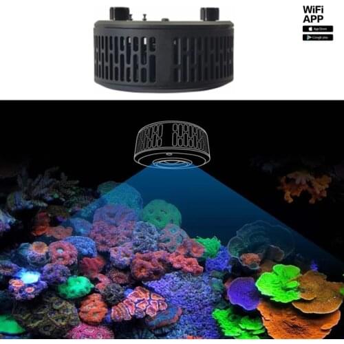 Aquarium Full Spectrum A7 WIFI Control Coral Tank Light Aquarium LED 360 Round Light