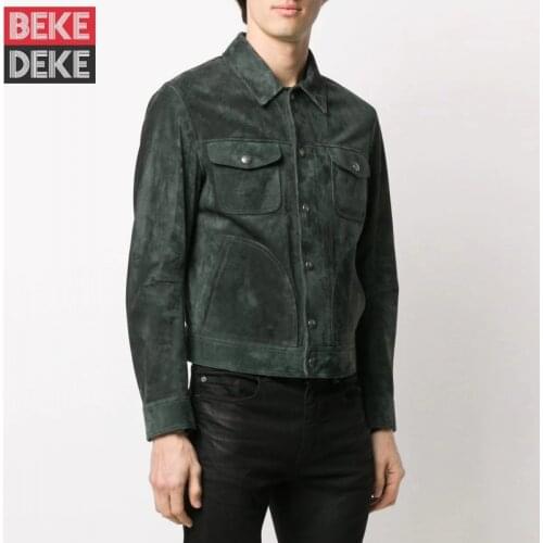 Мужские замшевые куртки BEKEDEKE China At AliExpress