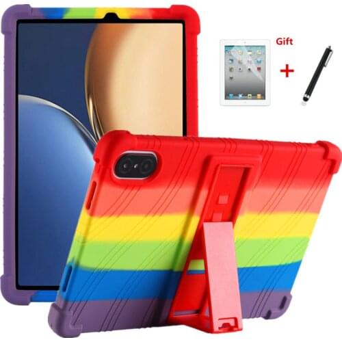 Case For Honor Pad V7 Pro 2021 11inch tablet Soft silicone Anti Fall KickStand Cover For Huawei Honor V7 Pro BRT-W09+Film+Pen