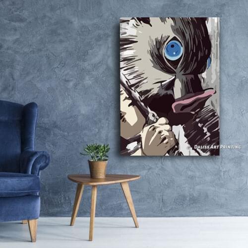 Canvas Anime Demon Slayer Pictures Home Decoration Paintings Poster HD Prints Wall Art Modular Living Room Framed