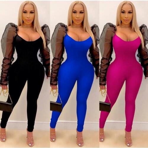 Jumpsuit women winter clothes 2020 birthday outfits one piece outfit women overalls for female party jumpsuits