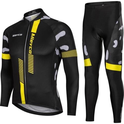 Long Sleeves Cycling Jersey Set Mountain Road Cycling Suit MTB Outdoor Racing Bike Sweatshirt Trousers Sportswear Maillot Ropa