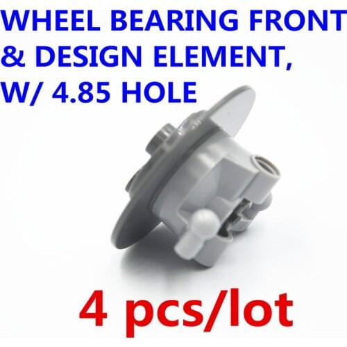 MOC Building Blocks Technical Parts 4pcs WHEEL BEARING FRONT & DESIGN ELEMENT, W/ 4.85 HOLE compatible with lego for Kids Toy