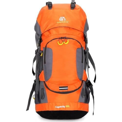 Lixada 60L Mountain Climbing Backpack Waterproof Hiking Camping Cycling Backpack Outdoor Fitness Sport Bag with Rain Cover