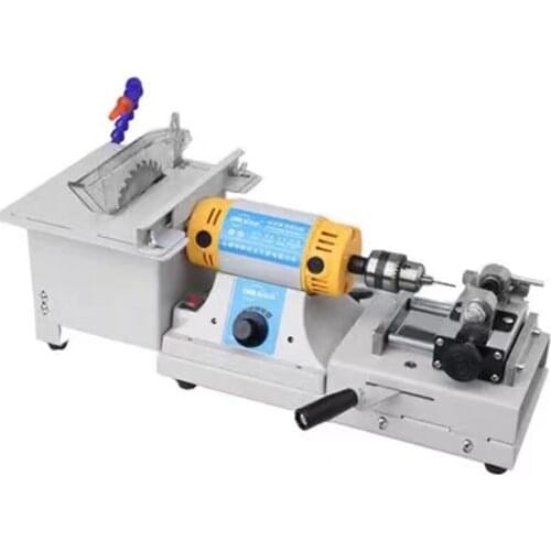 Multifunctional Bench Grinder Jade Cutting / Drilling / Grinding / Engraving / Bead Polishing / Wax Table Grinder