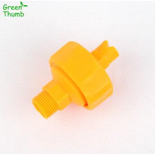 2pcs 1/4"3/8"1/2"Male Plastic Adjustable Thread Ball Sprayer Nozzle Flat Fan Washing Garden Flower Sprinkle Watering Irrigation