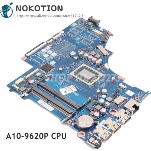 NOKOTION 924718-601 924718-501 924718-001 CTL51 53 LA-E831P For HP 15-BW 15-BW033WM Laptop motherboard A10-9620P CPU DDR4