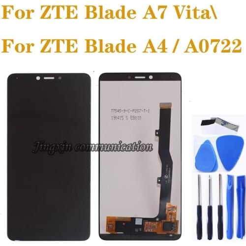 NEW LCD For ZTE Blade A7 VITA LCD Display Touch screen Digitizier Assembly for zte Blade A4 A0722 LCD Mobile phone repair parts