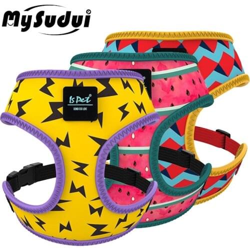 MySudui Pet Cat Medium Small Dog Vest Harness Dog Chihuahua Soft Adjustable For Puppy Pug Collar Chest Strap Belt Walking Safety