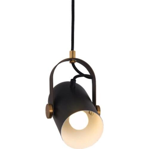 Modern Minimalist TV Wall Spotlights Background Wall Lamp Clothing Store Decoration Shop Single Head Chandelier LED Bulbs Black