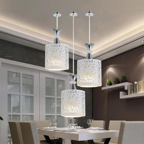 Modern Led Pendant Light AC220V E27 Creative Pendant Lamp for Restaurant Coffee Bar Bedroom Living Room Decorative Hanging Lamp