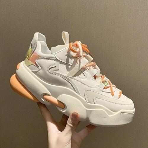 Sports Footwear Womens Running Shoes 2020 Summer New Mesh Breathable Platform Increased All-match Zapatos De Mujer Sneakers