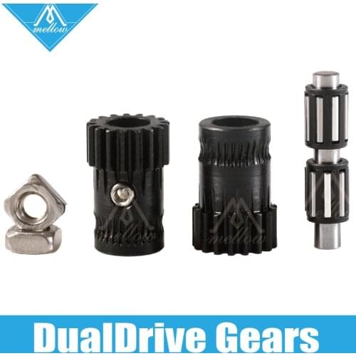 Mellow upgrade Drivegear kit Hardened dual drive gear extruder kit Cloned Btech for Prusa i3 mk3 3d printer Mini Bowden Extruder