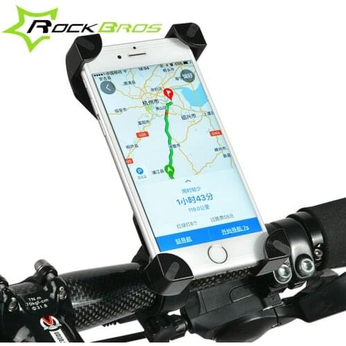 Rockbros Bike Bag Bicycle Front Handle Bag 3.5"-7" Cell Phone Holder Stand Rotatable Cycling Frame Handlebar Bag Accessories