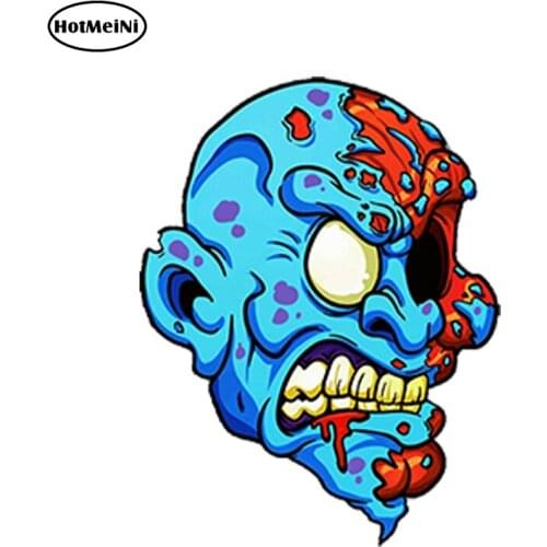 HotMeiNi 13cm x 10cm Cool Evil Zombie Head Dead Vinyl Stickers Auto Moto Car Truck Tuning Waterproof Car Styling Accessories