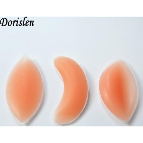 Dorislen Gather Push Up Inserts Silicone Padding Breast Enhancer Pads 3 Type 300pairs/Lot