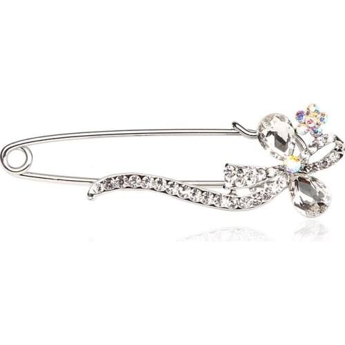 Temperament ladys big pins color preserving electroplating diamond brooch high-grade suit accessories wholesale