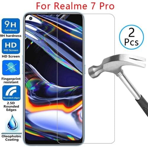 Tempered glass screen protector for realme 7 pro case cover on realme7pro 7pro 6.4 protective phone coque bag realmi realmi7pro