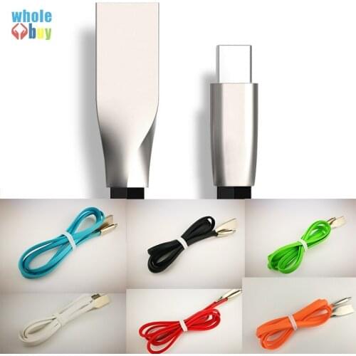 100pcs/lot High Quality 1M 2M 3M Micro 5pin 8pin Type-C 3D Zinc Alloy Fast Charging Data Sync For Samsung Sony LG Xiaomi iphone