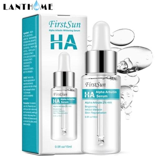 15ml Alpha Arbutin 2% + Hyaluronic acid serum Arbutin Skin Whitening Face Serum Remove Dark Spots Essence Reduce Blemishes