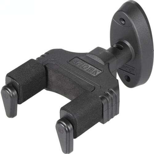 AROMA AH-85 Universal Guitar Hanger Hook Holder Wall Mount with Auto Grip System EVA Cushion for String Instruments