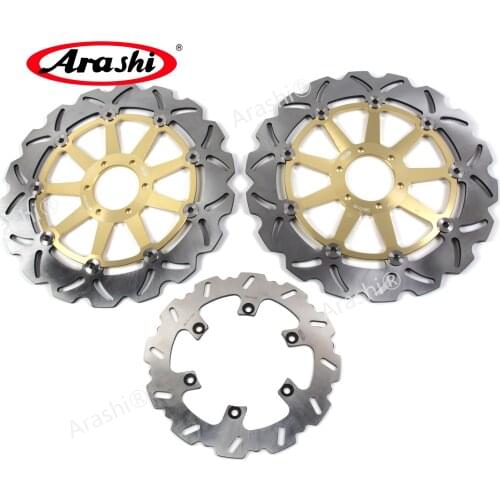 Arashi 1 Set For YAMAHA FZR GENESIS 1000 1987 1988 1989 Front Rear Brake Disc Brake Rotor CNC Motorcycle Floating Disk