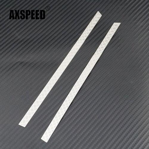 AXSPEED Metal Side Skid Plate Car Shell Side Skirt Decoration Sheet for Traxxas TRX-4 TRX4 1/10 RC Car Model Upgrade Parts