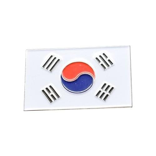 Low Price High Quality Flag Badge Hot Korean Flag Badges